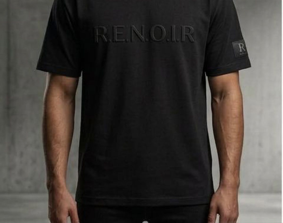 R.E.N.O.I.R. Legacy T-shirt, front wordmark detail, tonal colorway